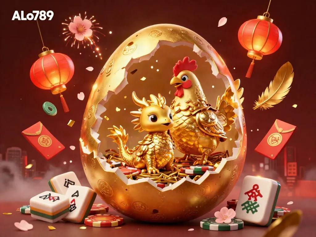 Experience ALo789's thrilling gaming world with a vibrant illustration showcasing the excitement of online cockfighting.