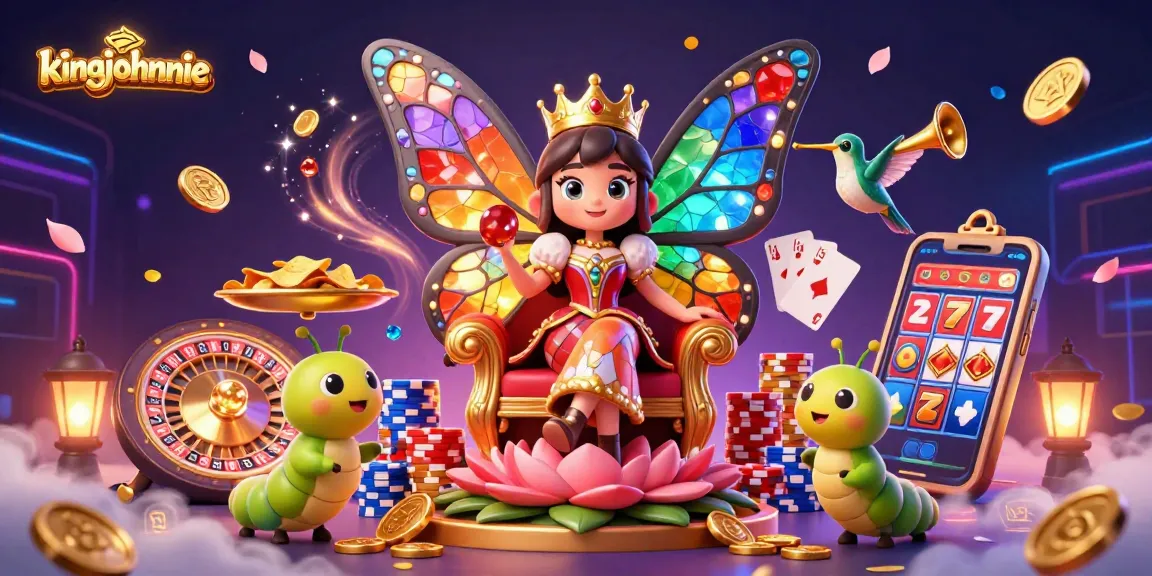 Experience the vibrant world of kingjohnnie with captivating casino-themed fantasy elements.
