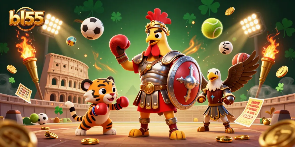 Experience thrilling gameplay at bl555 while watching gladiator-themed action unfold in a dynamic online casino.