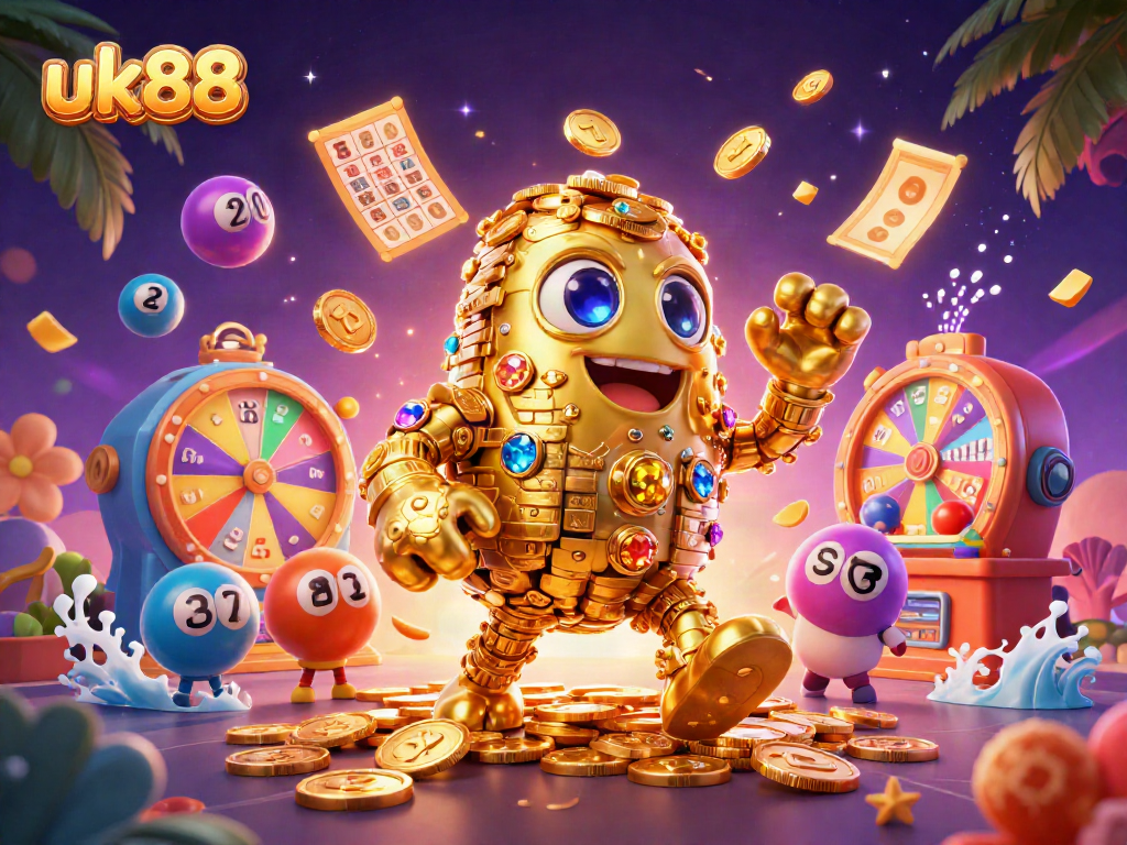Experience excitement with the vibrant slots and jackpot activities at uk88 featuring golden golems and dynamic lottery elements.