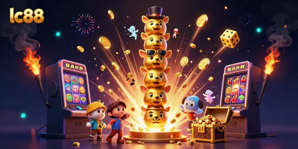 Experience thrilling wins at lc88 with vibrant 3D casino elements and dynamic gaming action.
