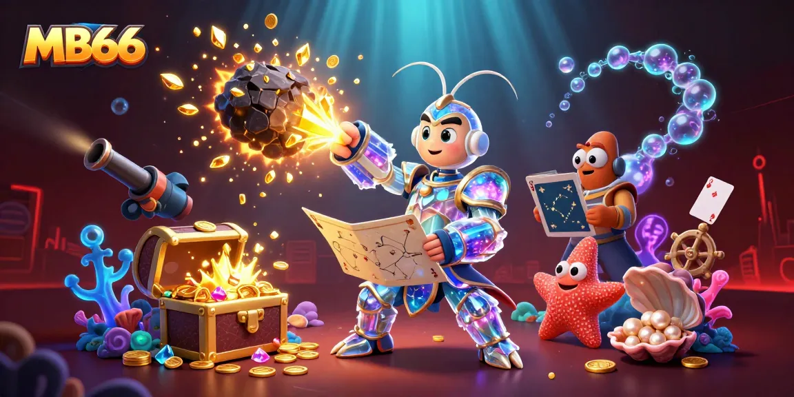 Experience thrilling online gameplay with MB66's vibrant casino elements amidst stunning underwater scenery.