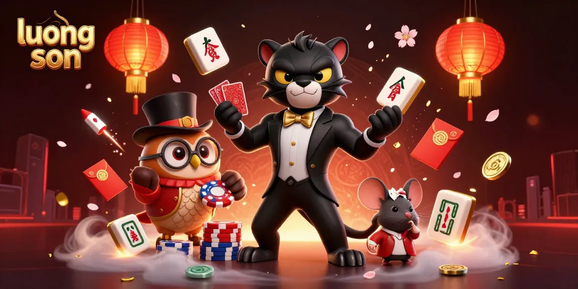 Play exciting games at luong son with your lucky companions in this vibrant digital casino scene.