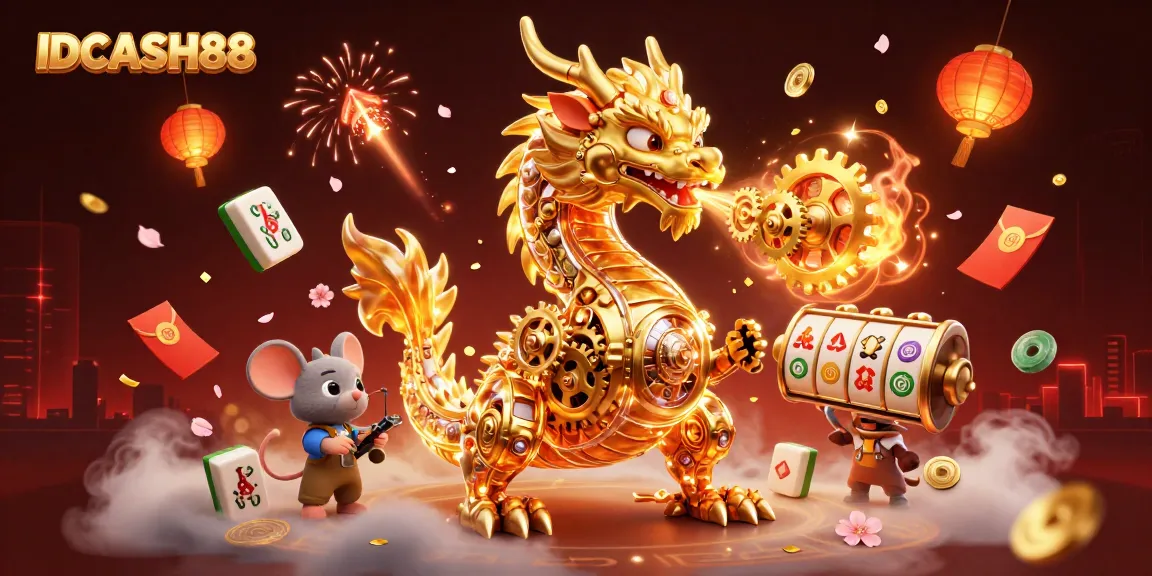 Experience the vibrant excitement of IDCASH88 with 3D characters and dynamic casino elements.