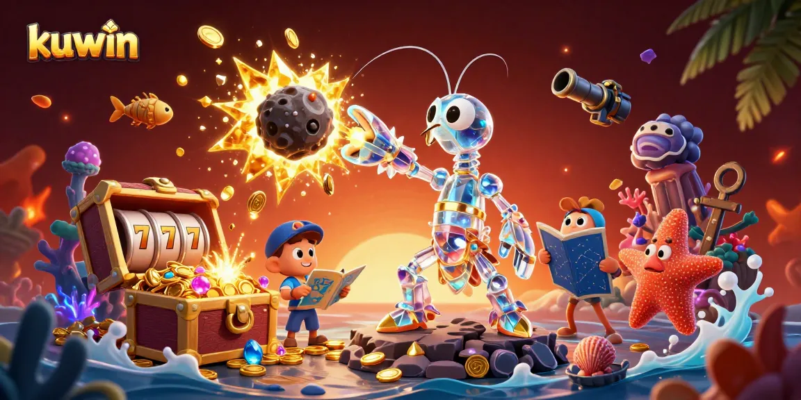 Engage in exciting gameplay at kuwin with vibrant underwater treasures and a galactic samurai.
