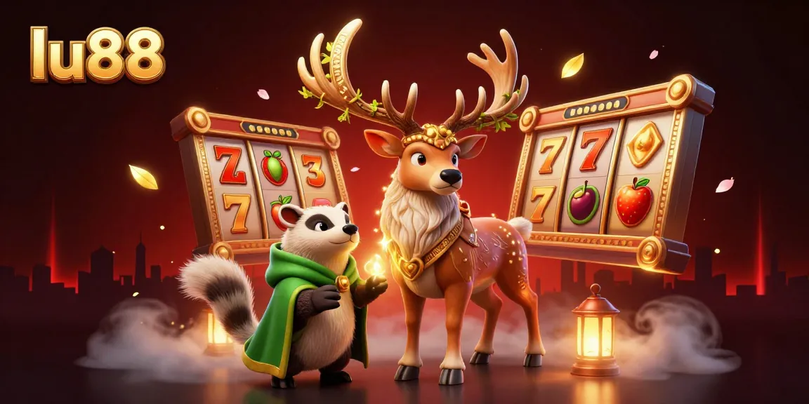 Experience the thrill of winning with lu88 by spinning colorful slot reels and golden coins!