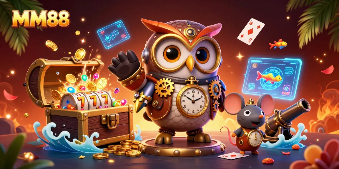 Experience thrilling slots at MM88 with vibrant treasures and engaging casino elements.