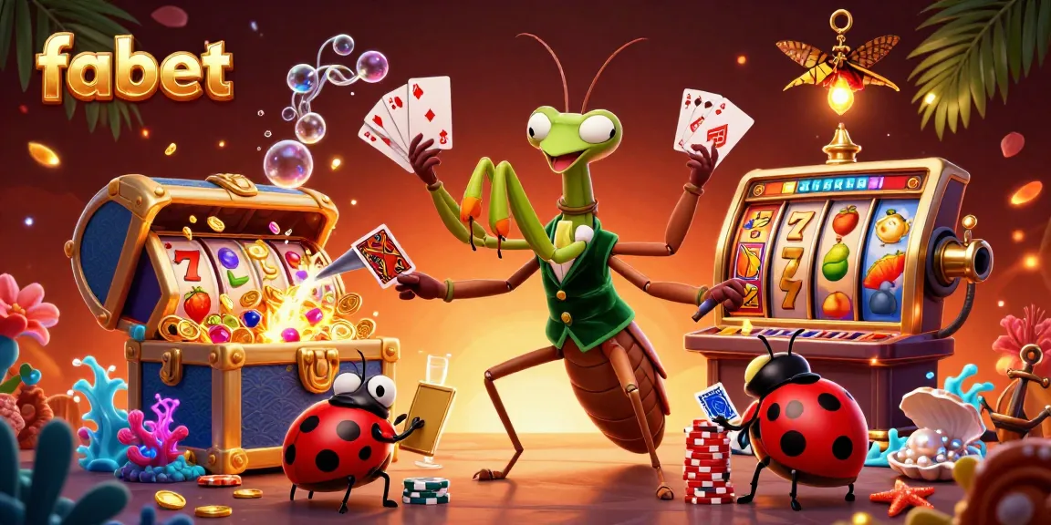Experience fabet excitement with vibrant characters and dynamic slot reel action in this 3D casino scene.