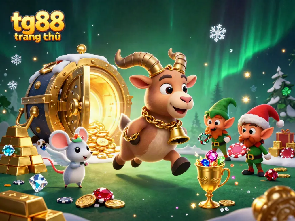 Experience the thrill at tg88 trang chủ casino with vibrant characters in a festive gambling scene.