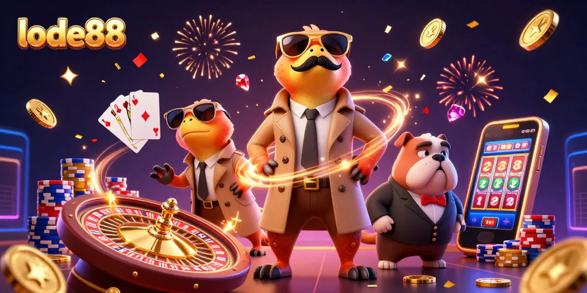Experience the excitement of lode88 with playful raptors entering a VIP casino lounge