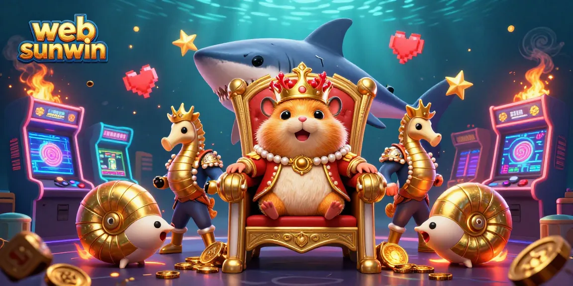 Experience thrilling game action on web sunwin with vibrant casino-themed 3D illustration.