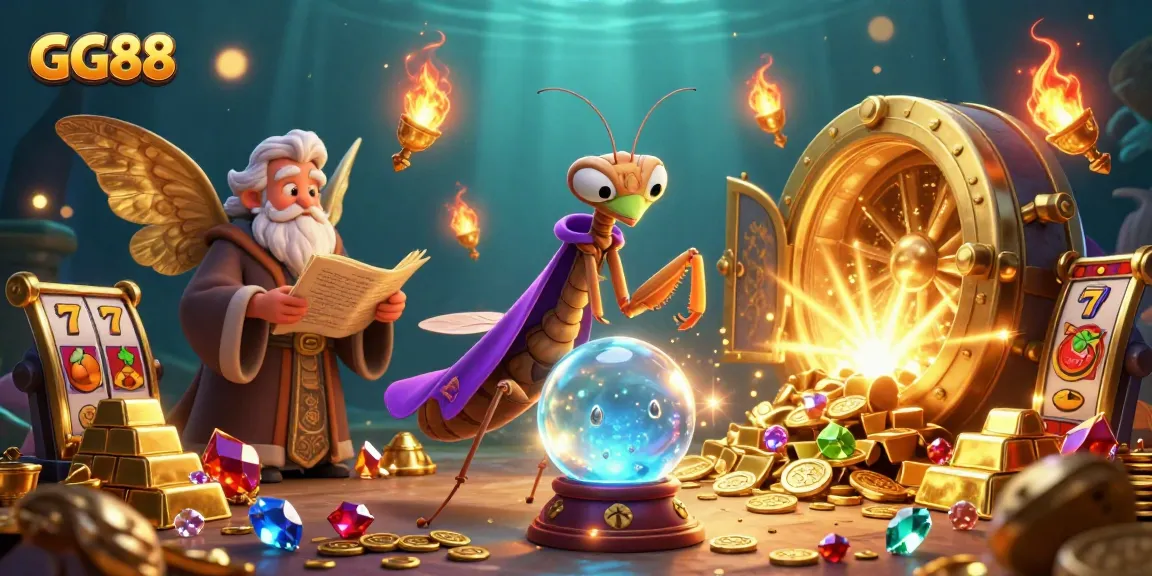 Experience thrilling gaming action at GG88 with vibrant slot games and delightful characters.