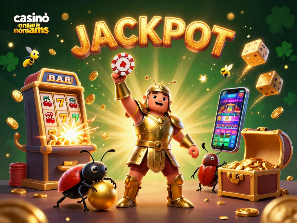 Gioca con casinò online non aams e segui il jackpot con questa illustrazione 3D.
