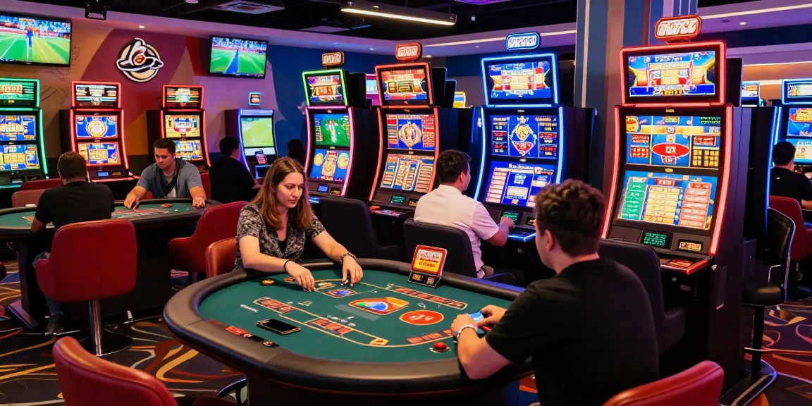 Exciting gaming experience at HITCLUB with diverse players engaging in various casino games.