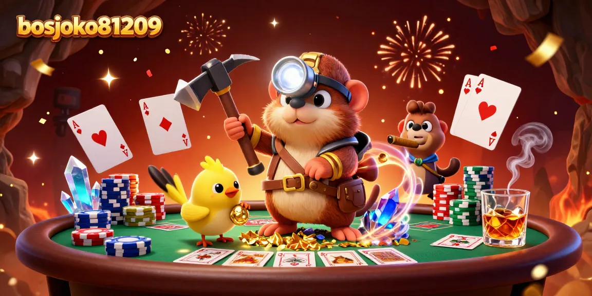 Menyaksikan bosjoko81209 saat berburu harta karun di gua berkilau penuh kemenangan dan poker yang seru.