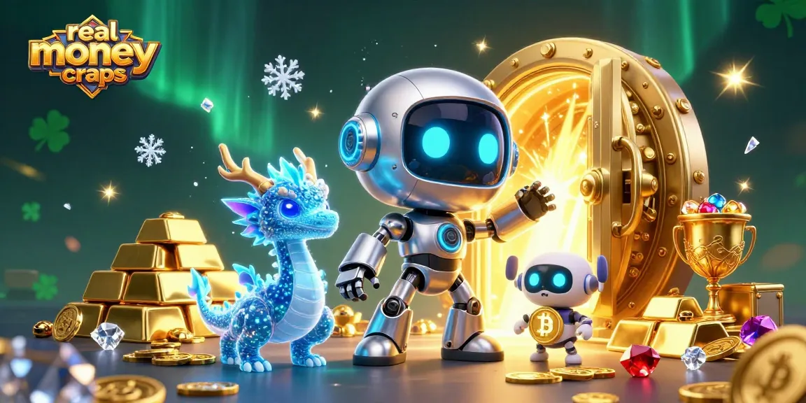 Experience real money online craps with vibrant cyberpunk characters and dazzling casino elements.