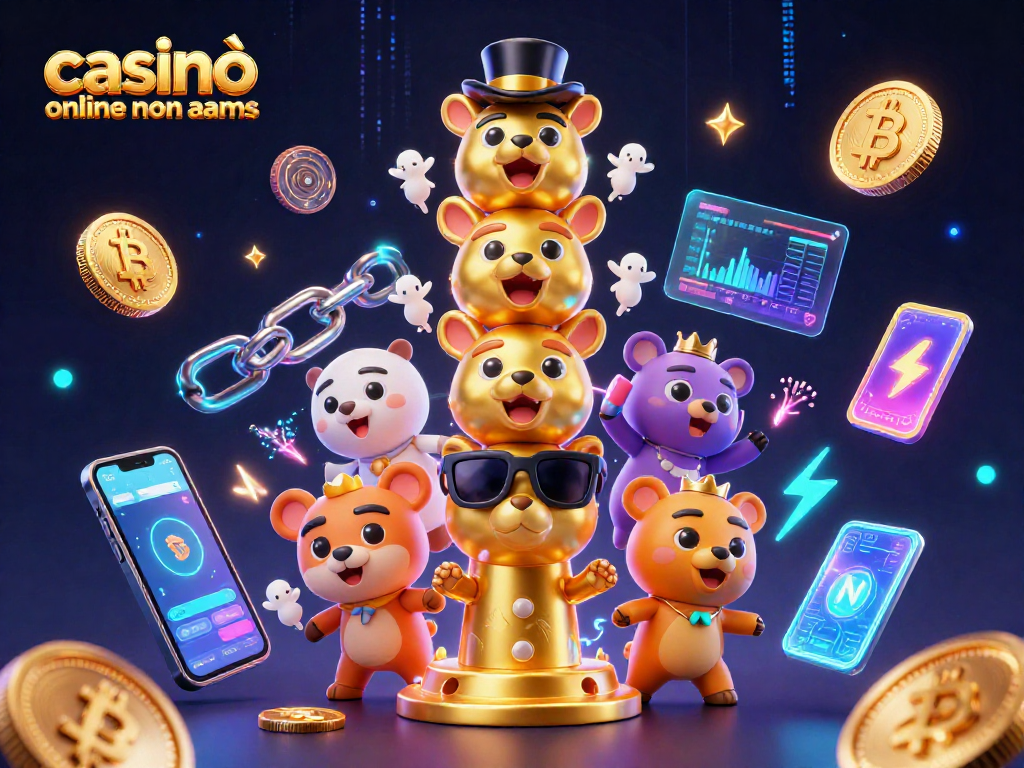 Gioca al casinò online non AAMS con un totem 3D d'oro in un'illustrazione vibrante e coinvolgente.