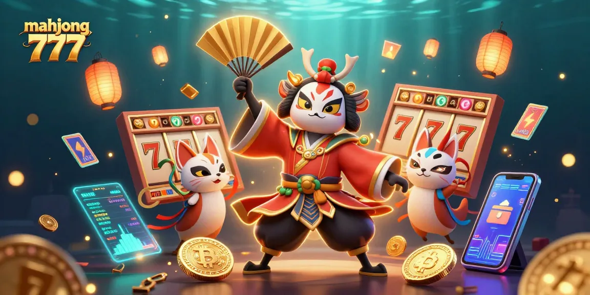 Experience the thrill of mahjong 777 with enriching gameplay elements like slot reels and neon cryptocurrencies.